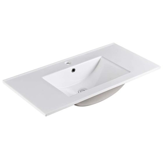 Ceramic Vanity Top 900mm - White