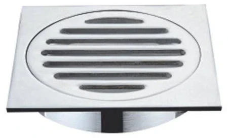 Floor Drain Chrome Sqr 80mm