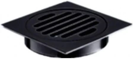 Floor Drain Black Sqr 50mm
