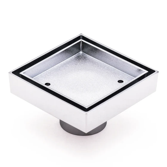 Brass Tile Insert Drain 50mm - Chrome
