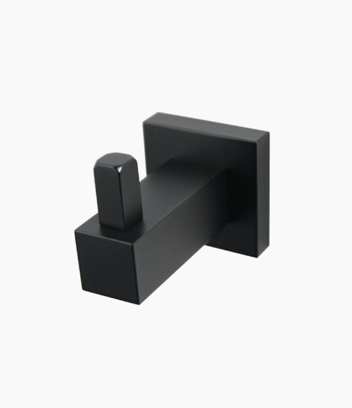 Robe Hook Square - Black