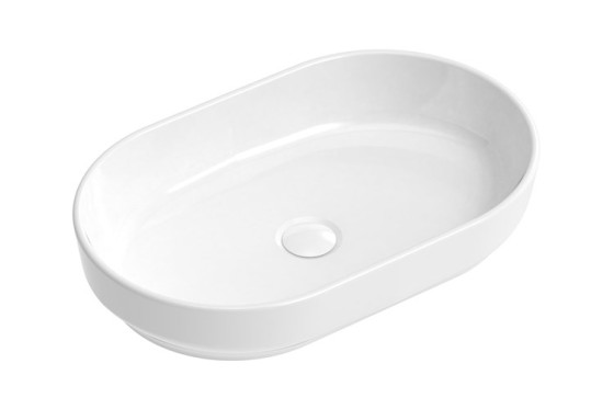 Ellipse Basin 380x600x130mm -Gloss White