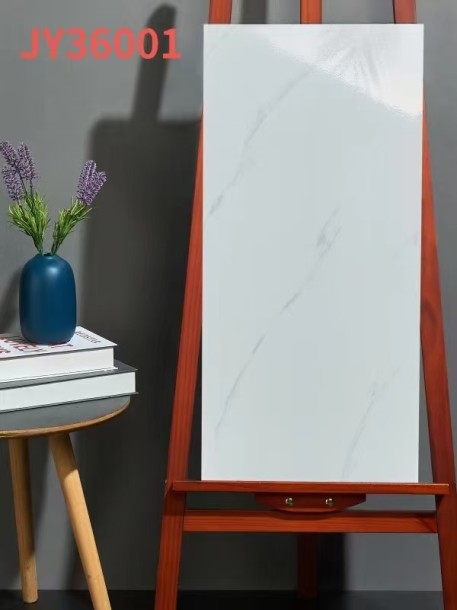 Nishan White Carrara 300x600mm - Gloss