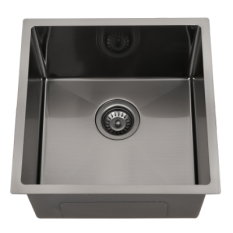 Single Bowl Sink 430x450x250mm - Nano Black