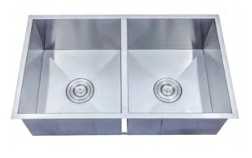 Double Bowl Sink 450x800x250mm - Stainless Steel