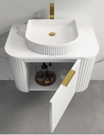 Stone Benchtop White - 750mm