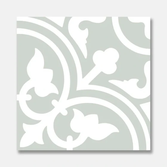 Heritage Aster Green Encaustic 200x200mm - Matt