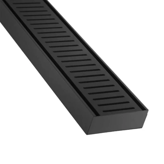 Standard Channel Floor Grate 70x23mm - Black