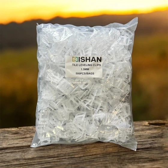 Nishan Tile Levelling Clips 1.5mm (500 pcs)