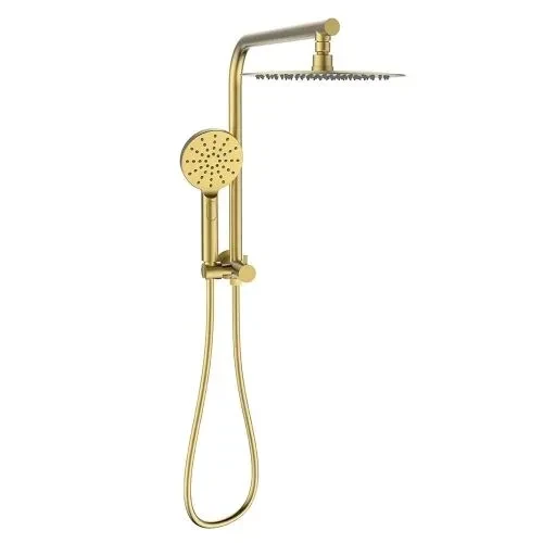 Round Shower Combo - Brushed Gold