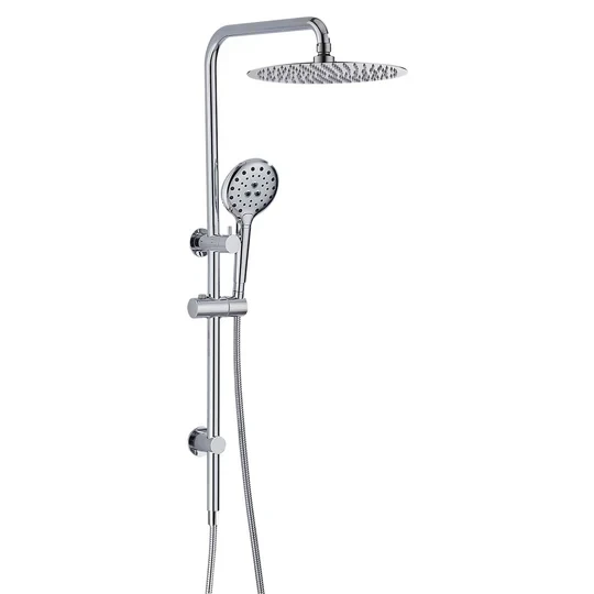 Rain Round Combo Twin Shower Set - Chrome