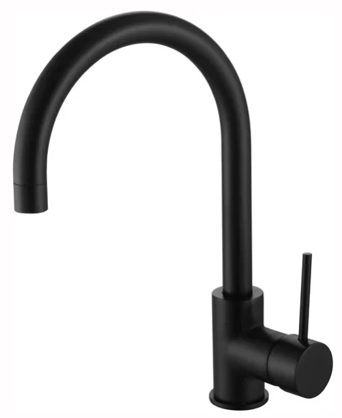 Goose Neck Sink Mixer - Black
