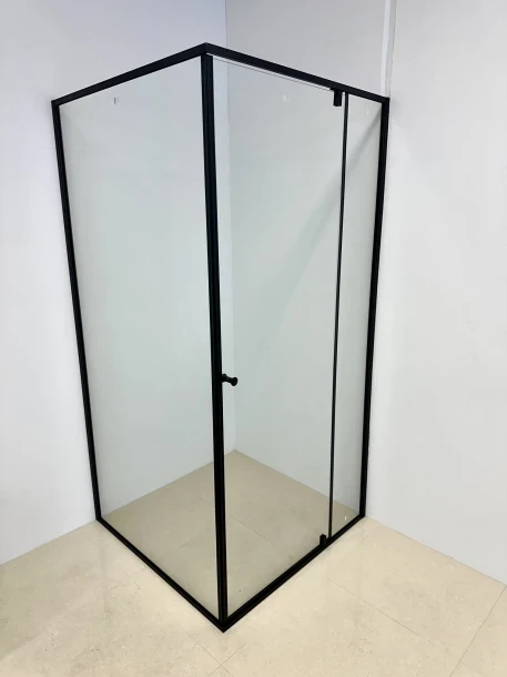 Luxe Semi-Frameless Shower Screen 1000mm - Chrome